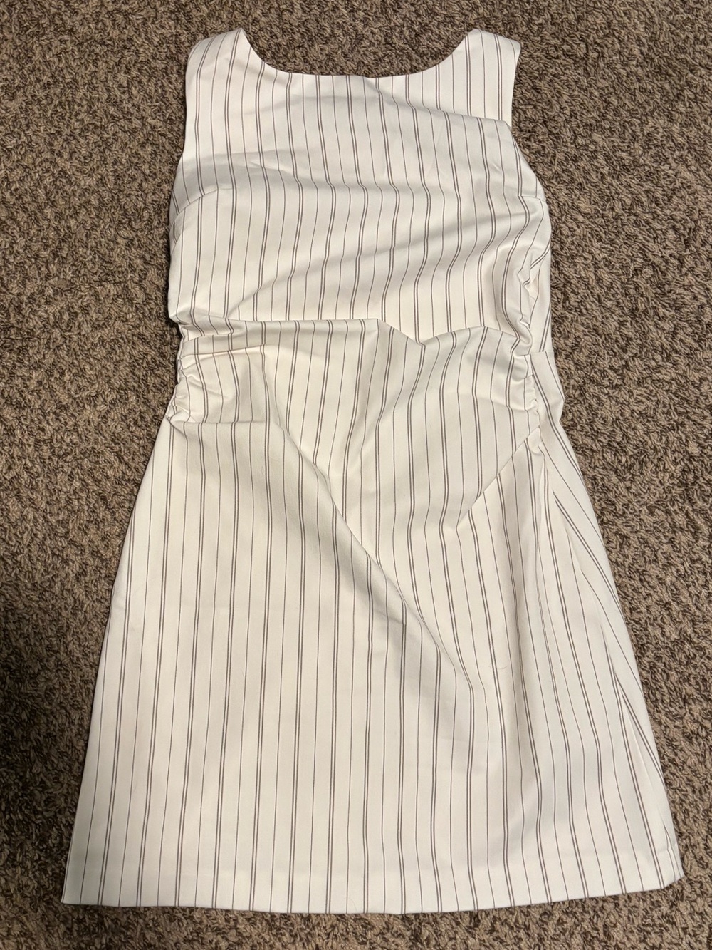 Abercrombie & Fitch Bra-Free High-Neck Forme Ruched Mini Dress
